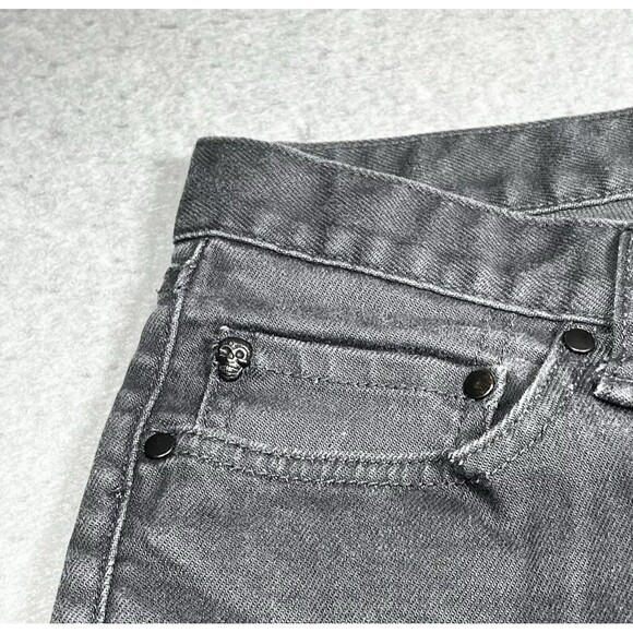 John Varvatos Jeans Mens 30 Gray Pockets Skinny Straight Cotton Blend Runs Small - Picture 4 of 12